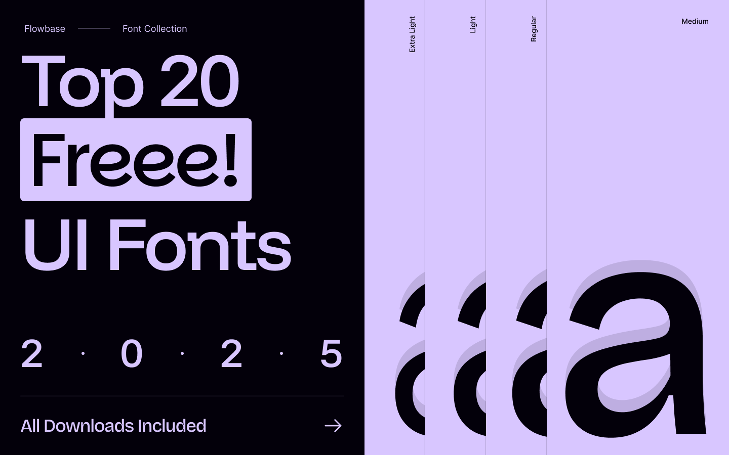Top 20 Free Fonts for UI Designers 2025